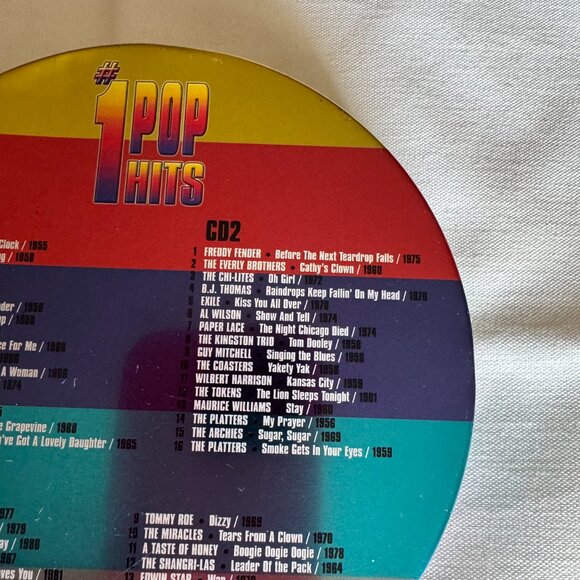 United Audio Entertainment Embossed Tin - 3 CD Set - #1 Pop Hits - 48 Tracks - Picture 4 of 9